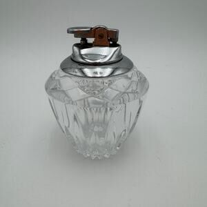Vintage Royal Highlights Table Lighter Butane Chrome Vintage Tobacciana